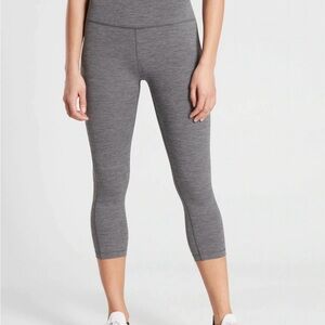 Athleta Charcoal Cropped Leggings